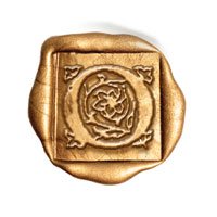 Square 3/4" Brass Initial Dies - no handle - Nostalgic Impressions