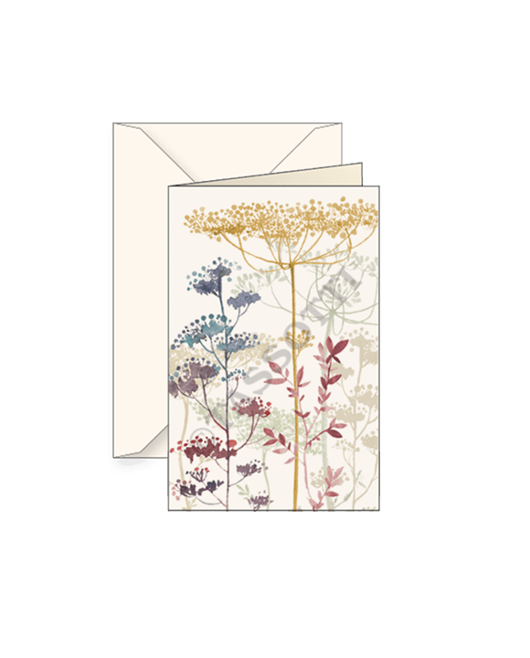Fiore Al Sole Small Note Cards with envelope 3x4 - Set of 2 - Nostalgic Impressions