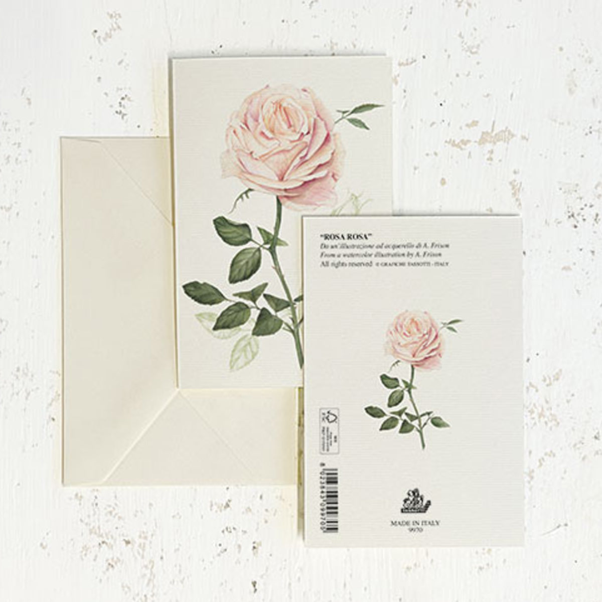 Rosa Italian Note Cards Boxed Sets 4x6" - by Tassotti Italy 8/8