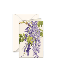 Wisteria Small Note Cards with envelope 3x4 - Set of 2 - Nostalgic Impressions