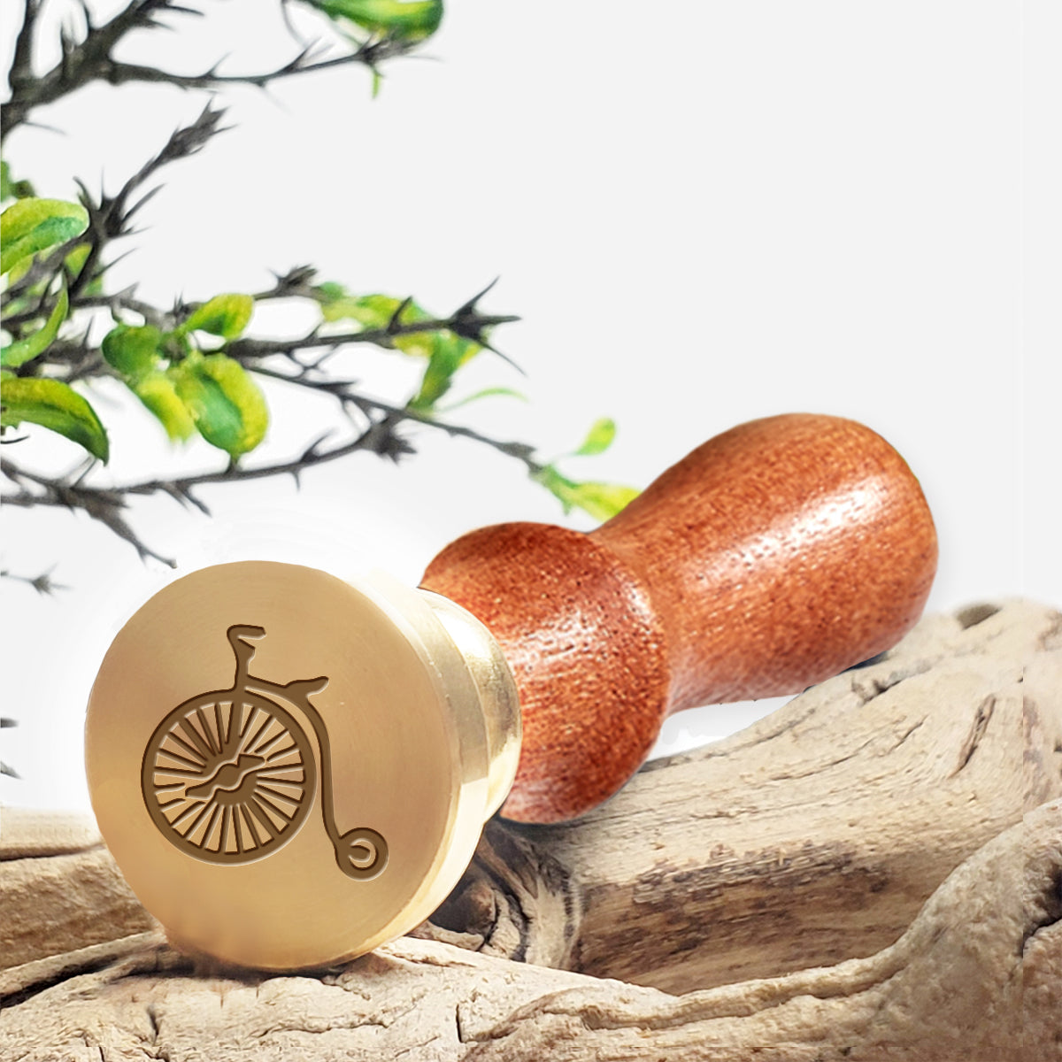 Antique Bicycle Wax Seal Stamp #R556- USA Handcrafted
