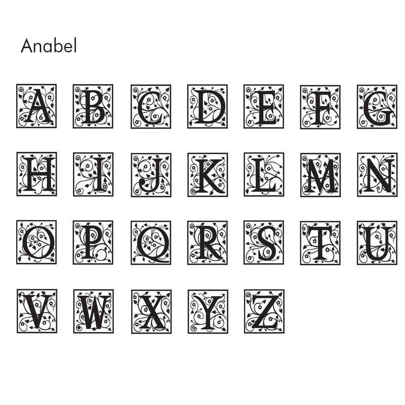 Annabel Square Initial Custom Wax Seal Stamp #8850