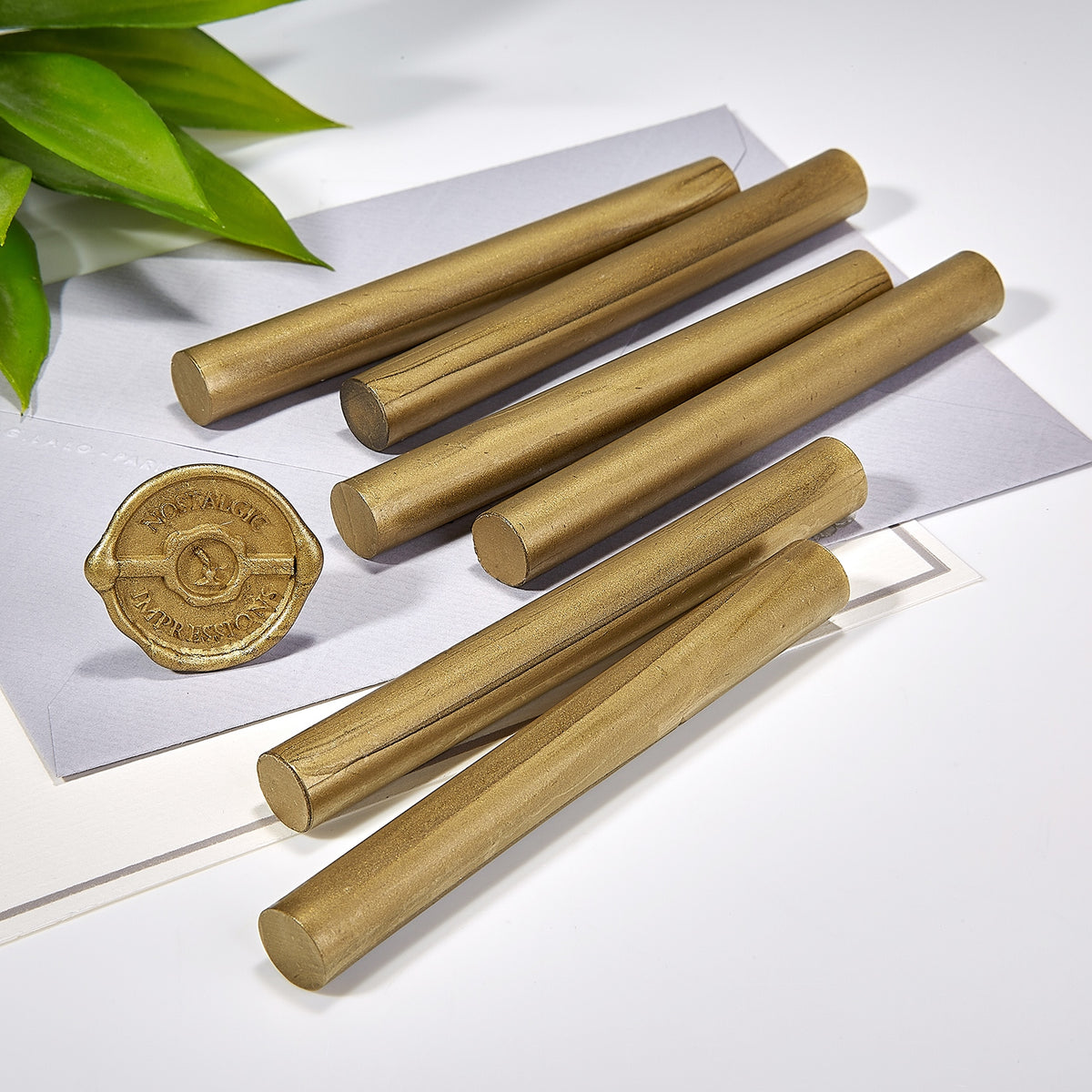 Antique Gold Premium Glue Gun Sealing Wax - Pack of 6 - Nostalgic Impressions