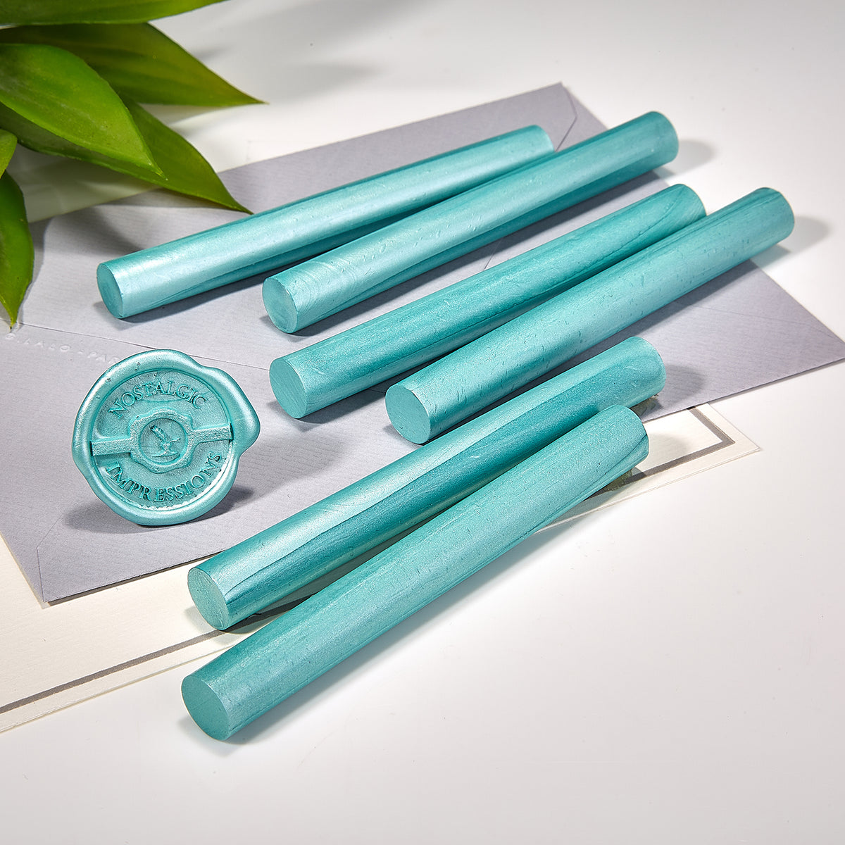 Aqua Pearl Premium Glue Gun Sealing Wax - Pack of 6 - Nostalgic Impressions
