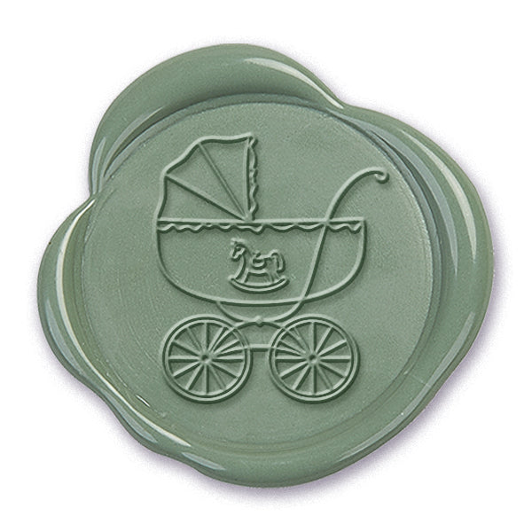 Baby Stroller Wax Seal Stamp #3925- USA Handcrafted