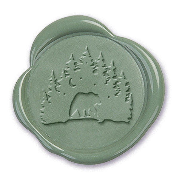 Bear in the Woods Wax Seal Stamp #3530- USA Handcrafted