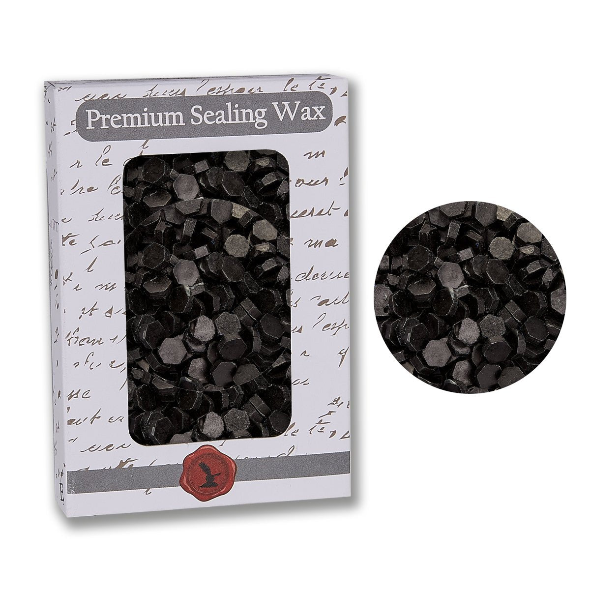 Black Premium Sealing Wax Beads 2 oz. PK - Nostalgic Impressions