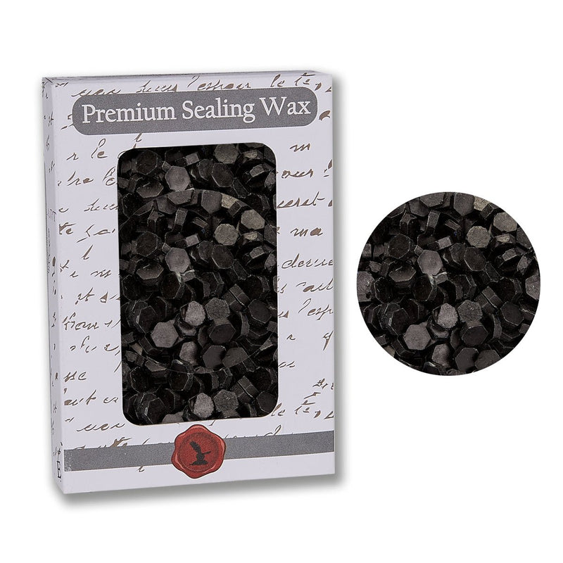 Black Premium Sealing Wax Beads 2 oz. PK - Nostalgic Impressions
