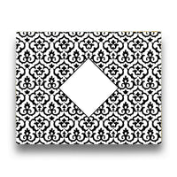 Personalized Intertwined Victorian Monogram Foil Note Cards with Envelopes (Set of 8)