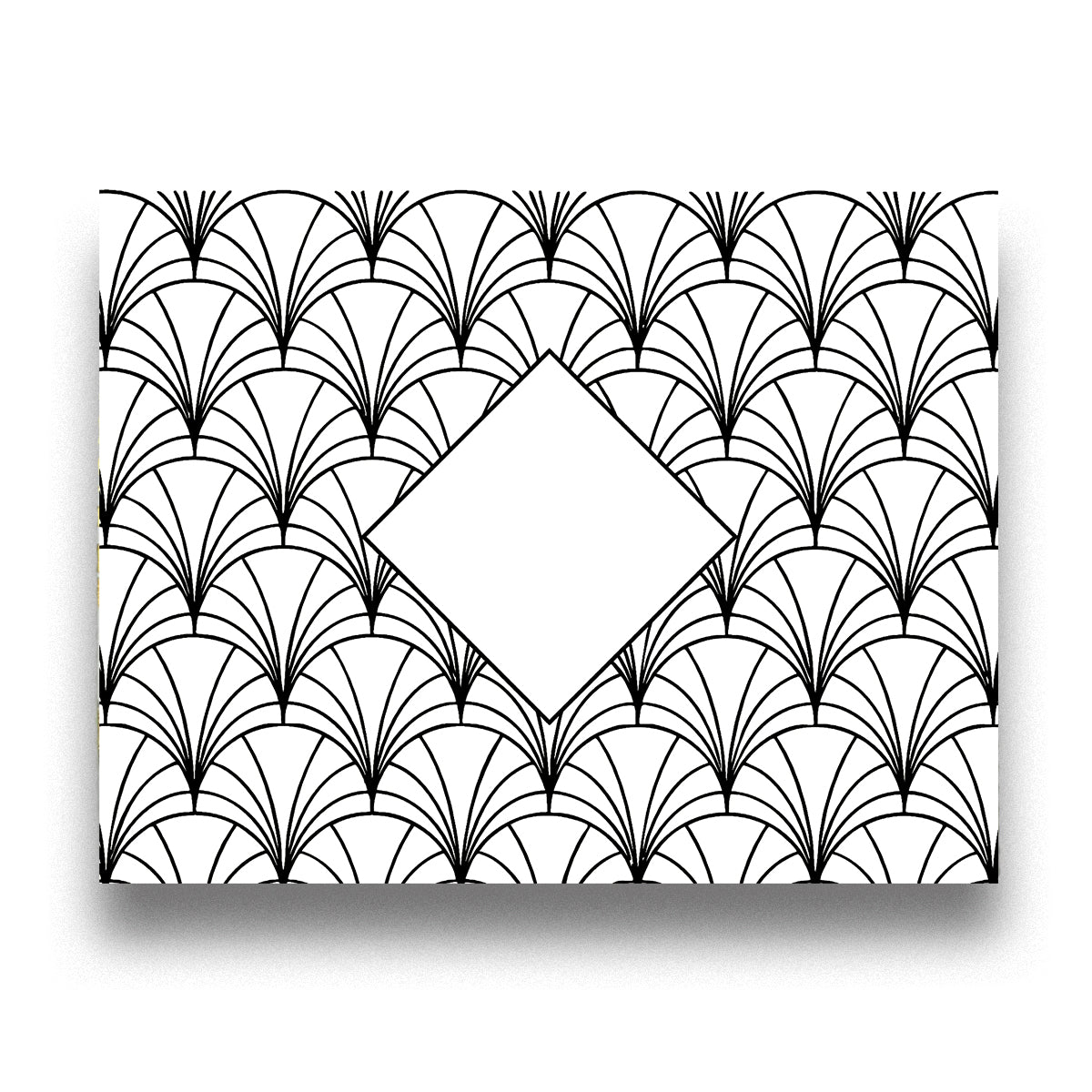 Personalized Intertwined Victorian Monogram Foil Note Cards with Envelopes (Set of 8)