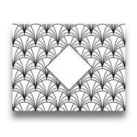 Personalized Intertwined Victorian Monogram Foil Note Cards with Envelopes (Set of 8)