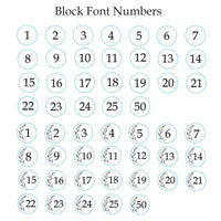 Number Adhesive Wax Seal Stickers for Table Number, Place Cards, Escort Cards, Anniversaries and More! - Nostalgic Impressions