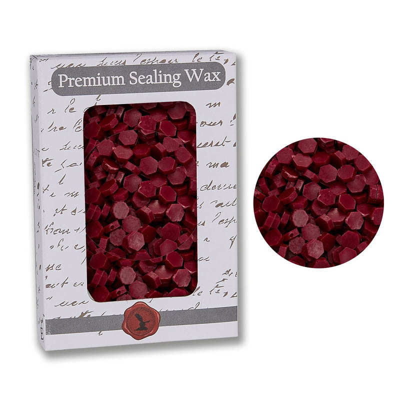 Burgundy Premium Sealing Wax Beads 2 oz. PK - Nostalgic Impressions