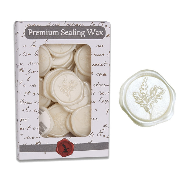 Botanical Wedding Adhesive Wax Seal Quick - Ship Stickers 25PK - 7 Colors - Nostalgic Impressions