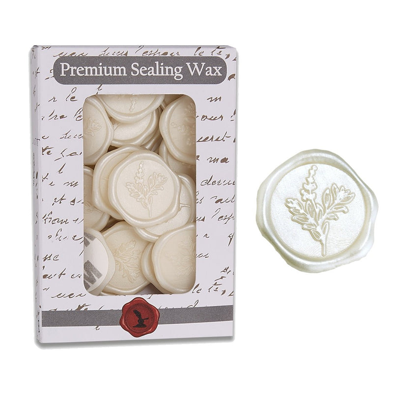 Botanical Wedding Adhesive Wax Seal Quick - Ship Stickers 25PK - 7 Colors - Nostalgic Impressions