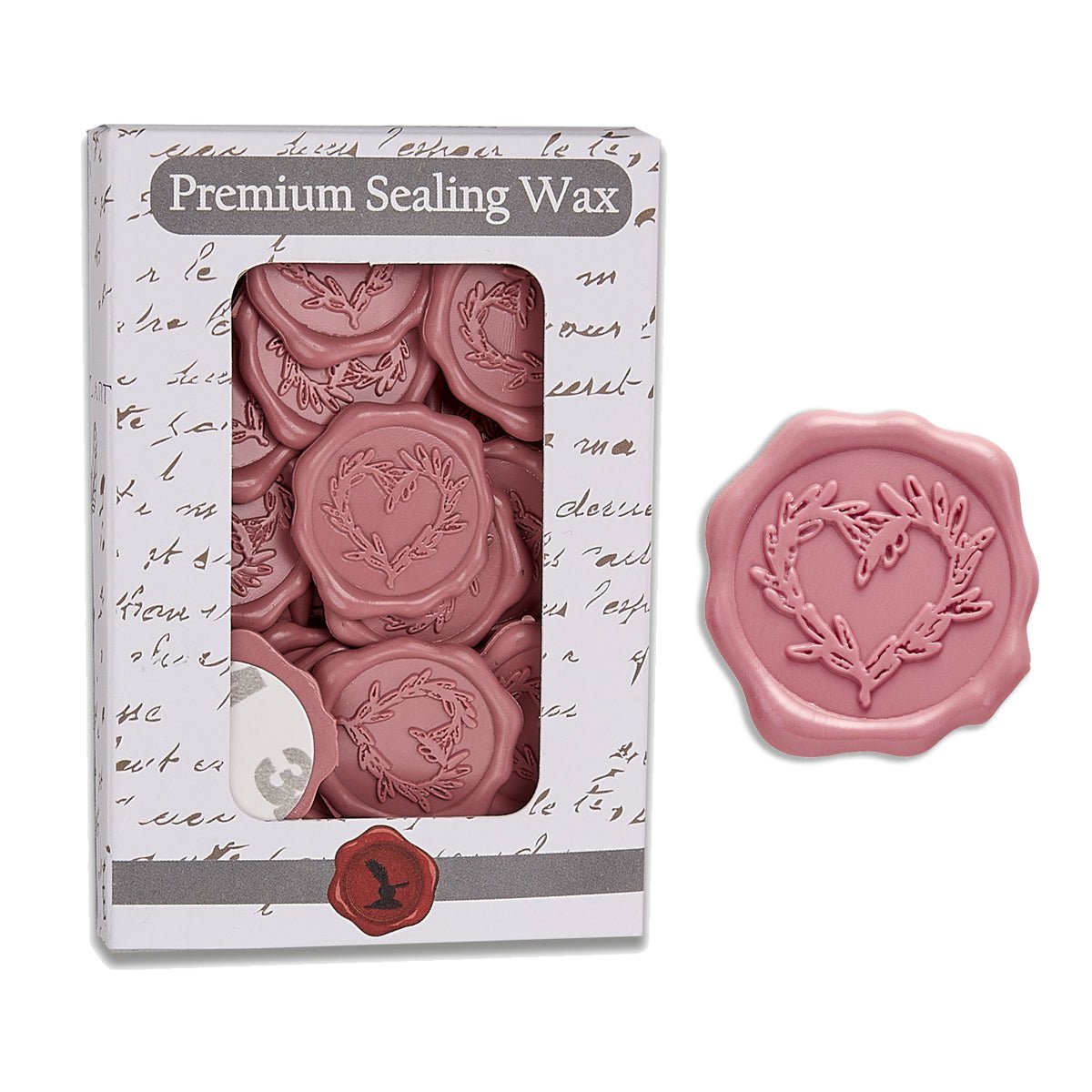 Branch Heart Wedding Adhesive Wax Seal Quick - Ship Stickers 25PK - 7 Colors - Nostalgic Impressions