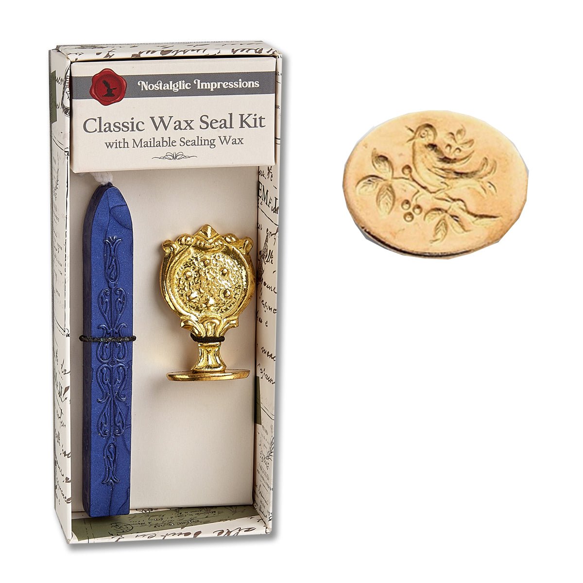 Wax Seal Gift Set Kit with popular symbols - choice of design - Nostalgic Impressions