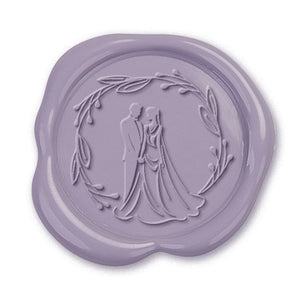 Bride & Groom Wax Seal Stamp #6410- USA Handcrafted