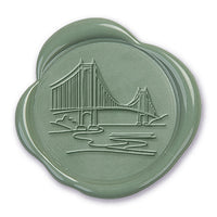 Bridge over River Wax Seal Stamp #5188- USA Handcrafted
