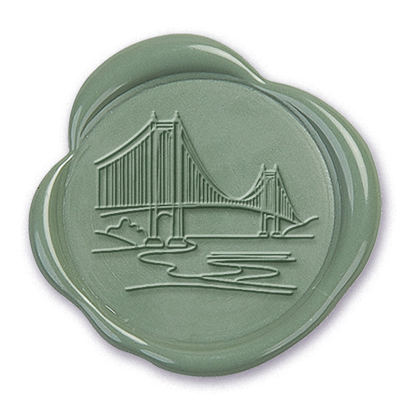 Bridge over River Wax Seal Stamp #5188- USA Handcrafted
