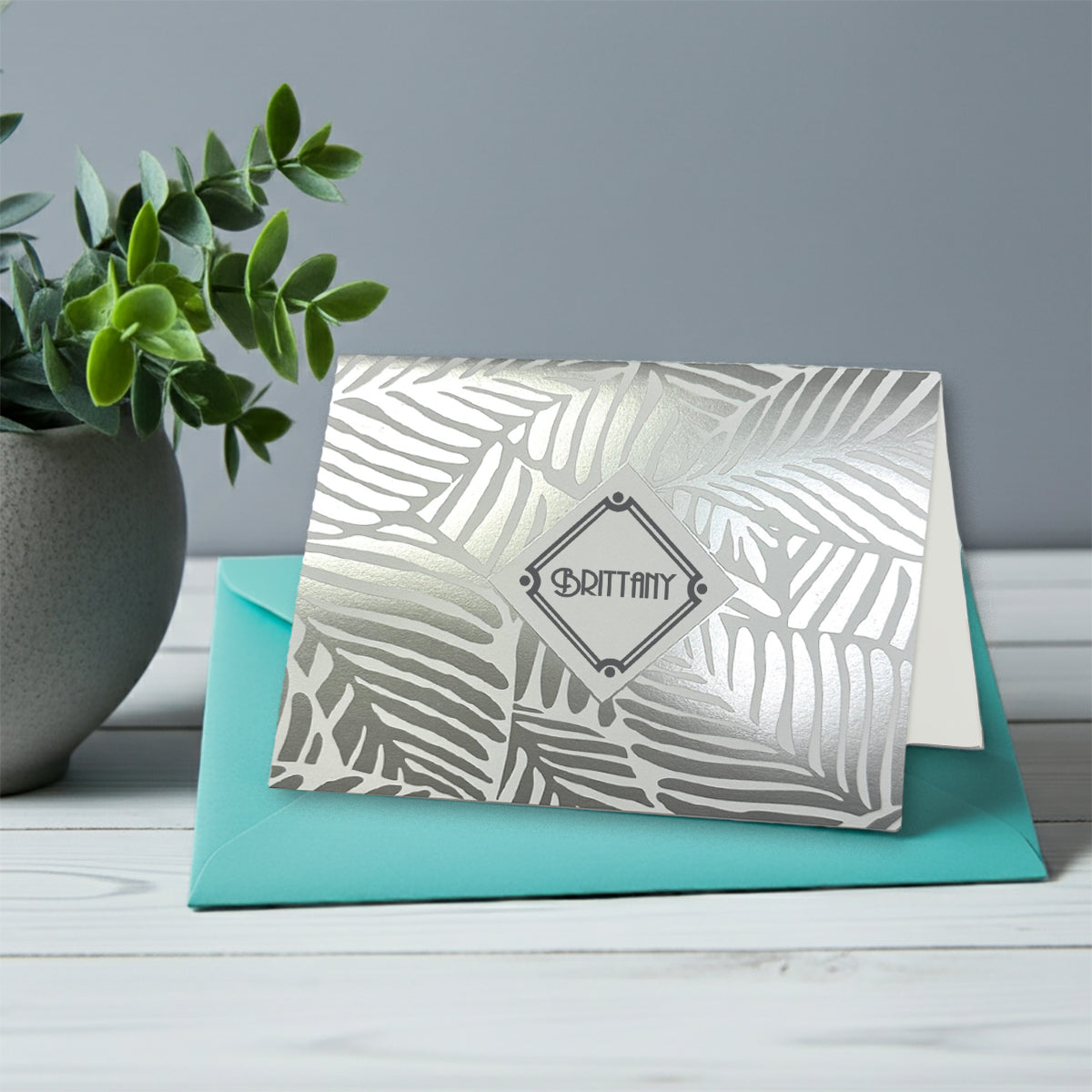 Personalized Name Foil Note Cards with Envelopes by Nostalgic Impressions