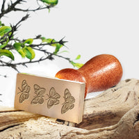 Butterflies Rectangle Wax Seal Stamp #3706-USA Handcrafted