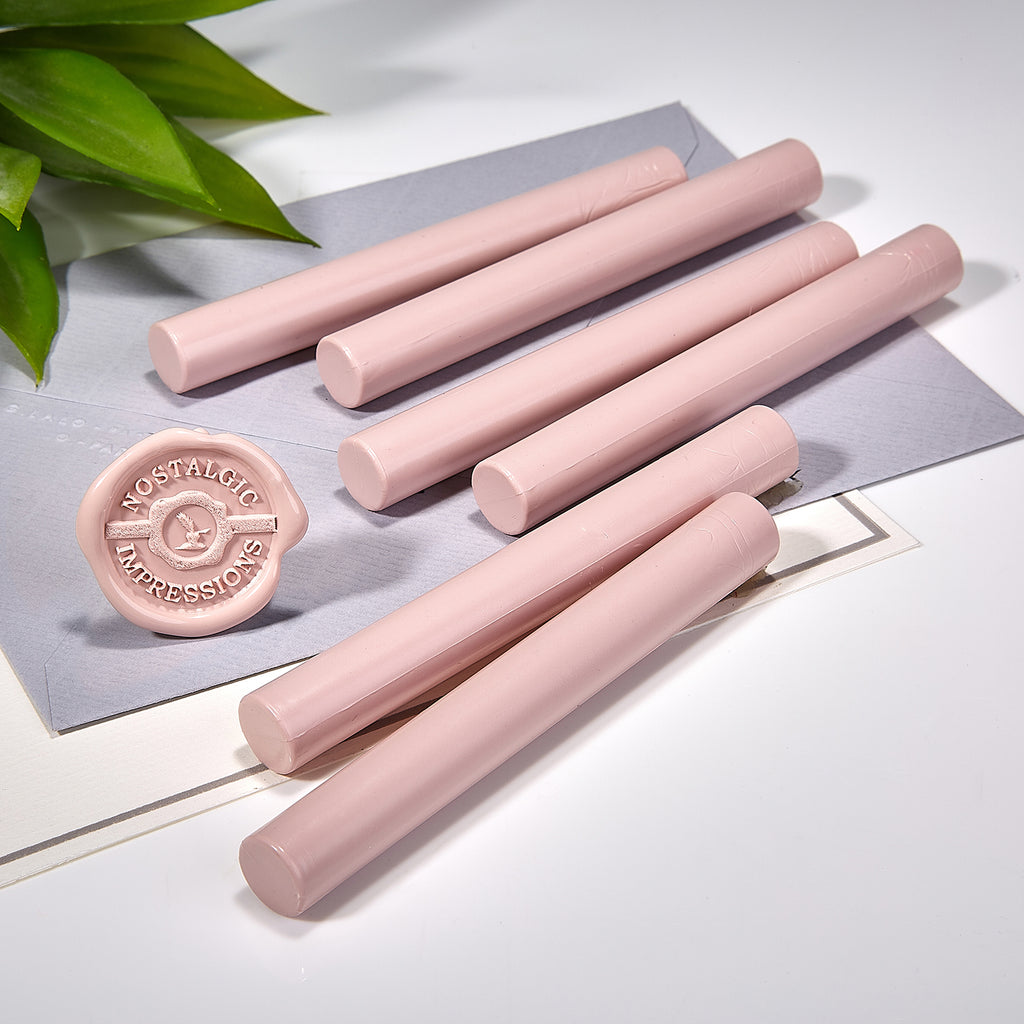 Blush Pink Premium Glue Gun Sealing Wax -Pack of 6 - Nostalgic Impressions