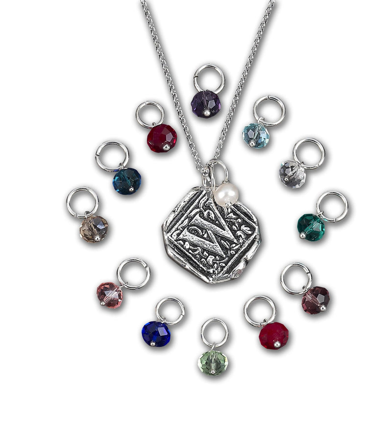 Birthstone or Pearl Bead Attachments with Sterling SilverJumpring - Nostalgic Impressions