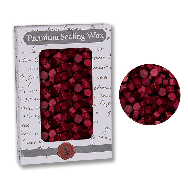 Crimson Red Premium Sealing Wax Beads 2 oz. PK