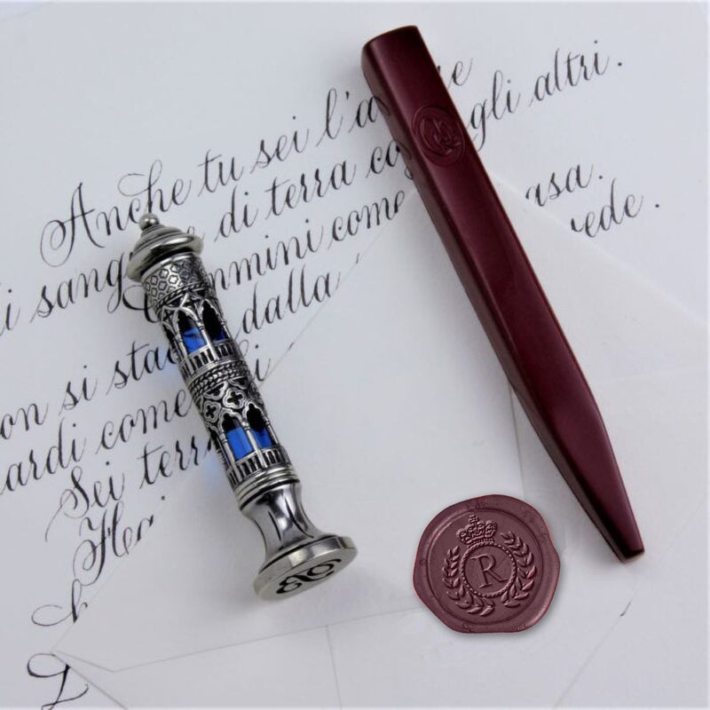 Ca D'Oro Wax Seal Stamp with Crown Initial - Nostalgic Impressions
