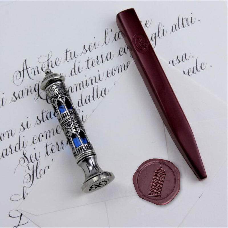 Initial Wax Seal Gift Set Kit with Scroll font-Brown Wood Handle & Gol –  Nostalgic Impressions