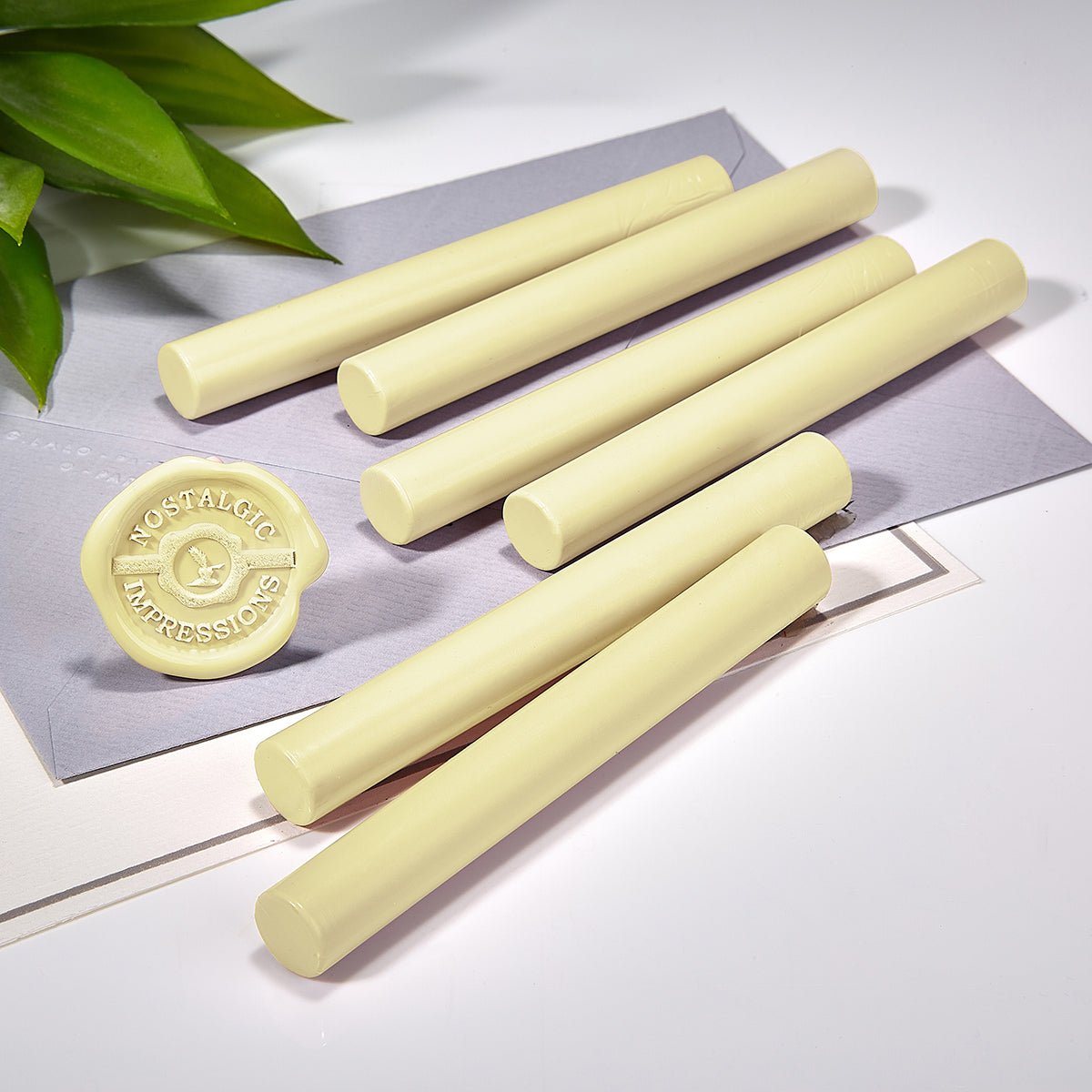 Chiffon Yellow Glue Gun Sealing Wax - Pack of 6 - Nostalgic Impressions