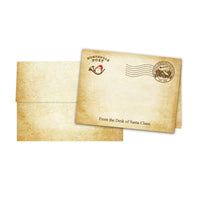 North Pole Post Parchment Note Card Set - 5/5