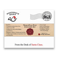 North Pole Post Wax Seal Stationery Kit in Wood Keepsake Box