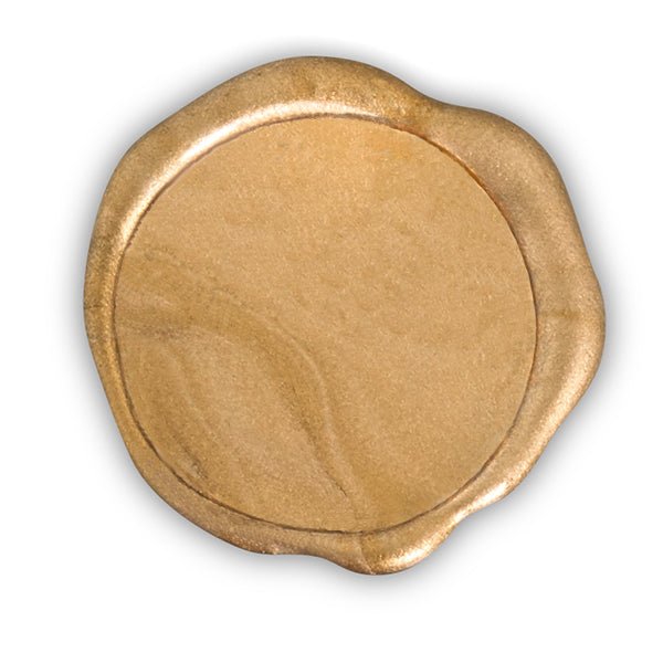 Classic Gold Custom Adhesive Wax Seal Bundle made with your Stamp - 50PK - Nostalgic Impressions