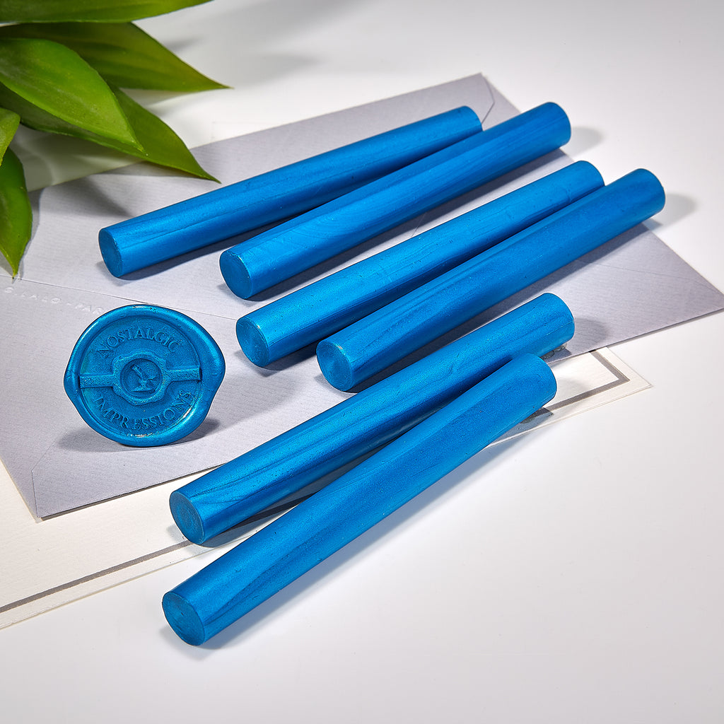 Cobalt Blue Premium Glue Gun Sealing Wax -Pack of 6 - Nostalgic Impressions