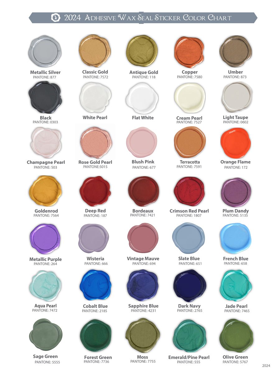 Branch Heart Hand Pressed Wedding Motif Adhesive Wax Seals #5155 - Nostalgic Impressions