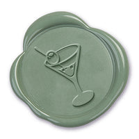 Martini Wax Seal Stamp #D406- USA Handcrafted