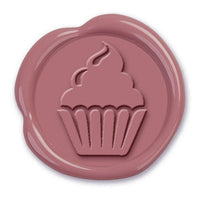 Cupcake Hand Pressed Adhesive Wax Seals #D426PNS - Nostalgic Impressions