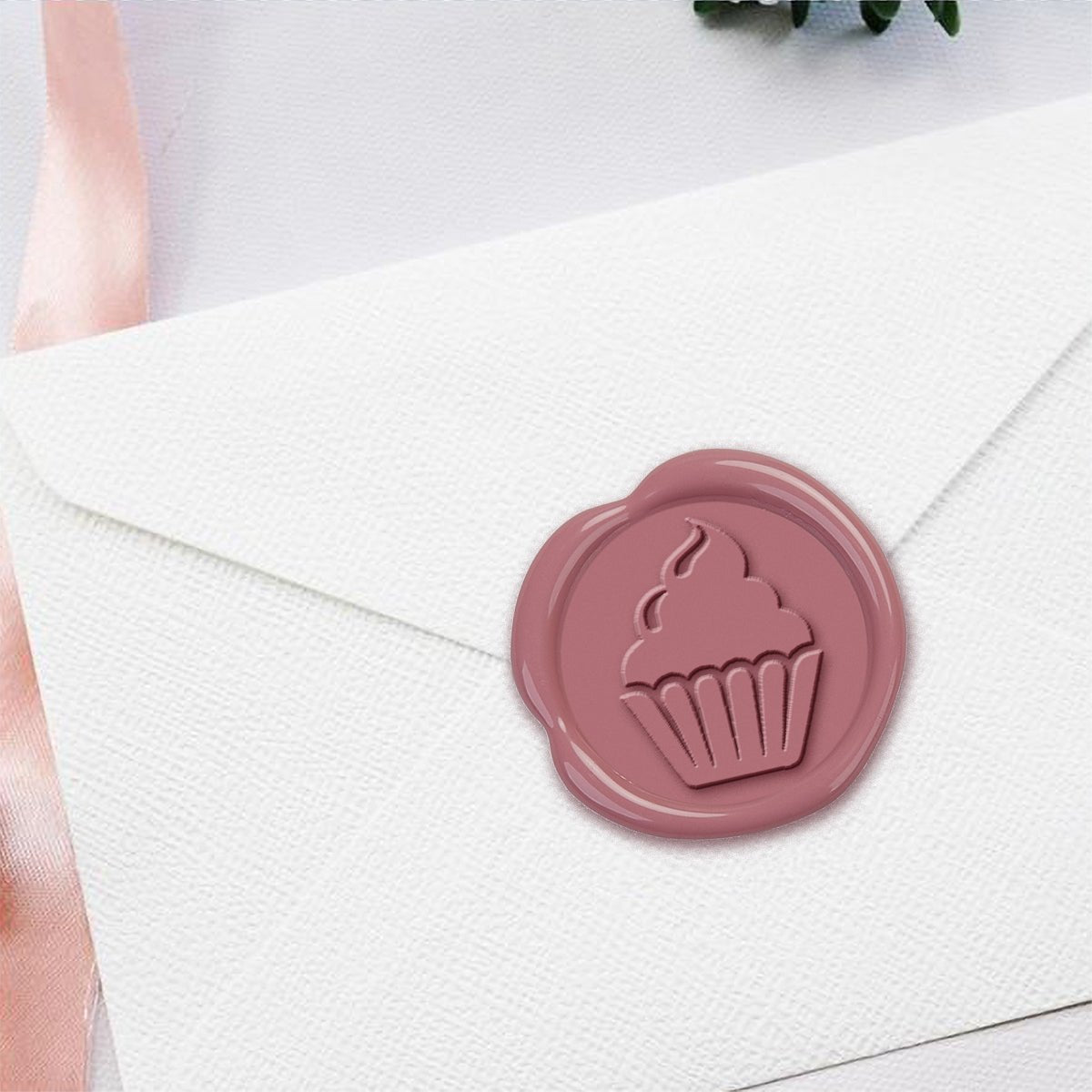 Cupcake Hand Pressed Adhesive Wax Seals #D426PNS - Nostalgic Impressions