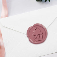 Cupcake Hand Pressed Adhesive Wax Seals #D426PNS - Nostalgic Impressions