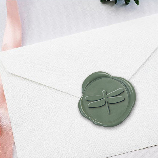 Dragonfly Hand Pressed Adhesive Wax Seals #D745 - Nostalgic Impressions