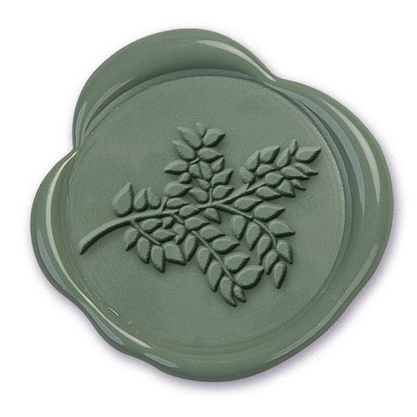 Tree Branch Hand Pressed Adhesive Wax Seals #D885 Bundle with Stamp - Nostalgic Impressions