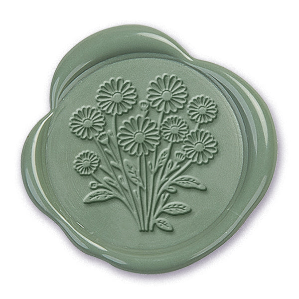 Daisy Bunch Wax Seal Stamp #5168- USA Handcrafted