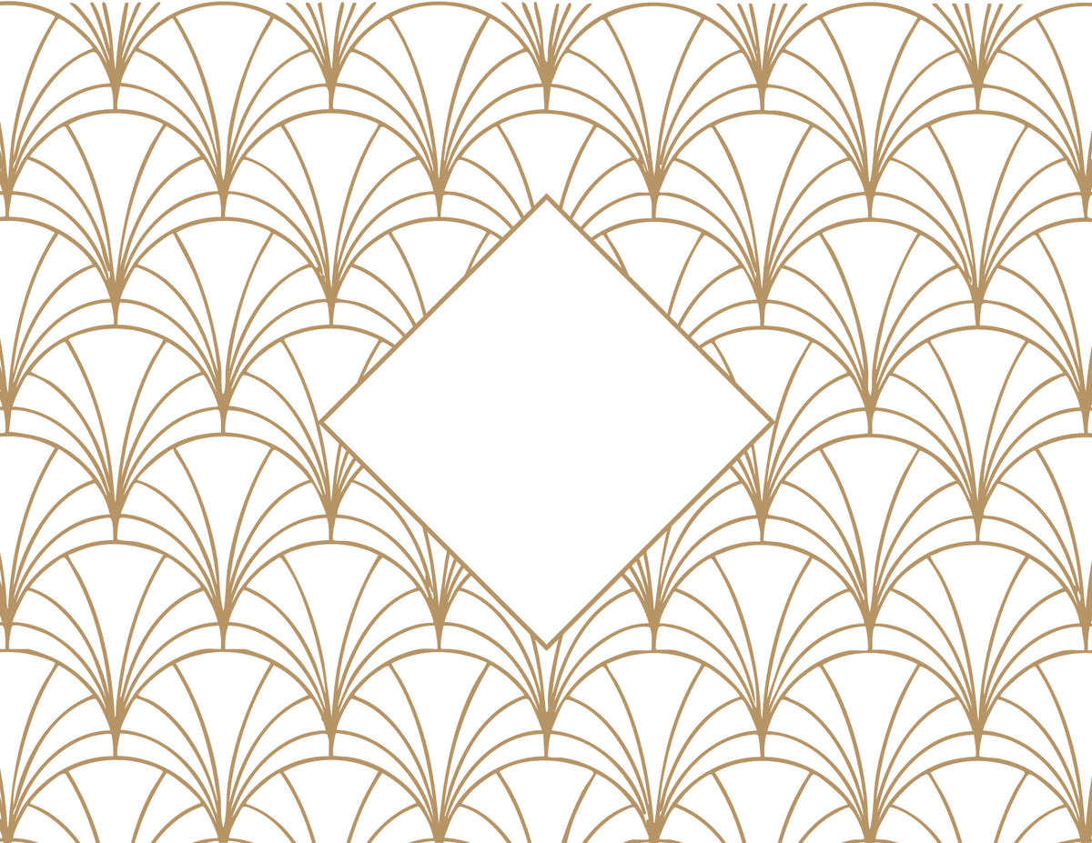 Personalized Intertwined Victorian Monogram Foil Note Cards with Envelopes (Set of 8)