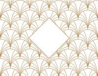 Personalized Intertwined Victorian Monogram Foil Note Cards with Envelopes (Set of 8)