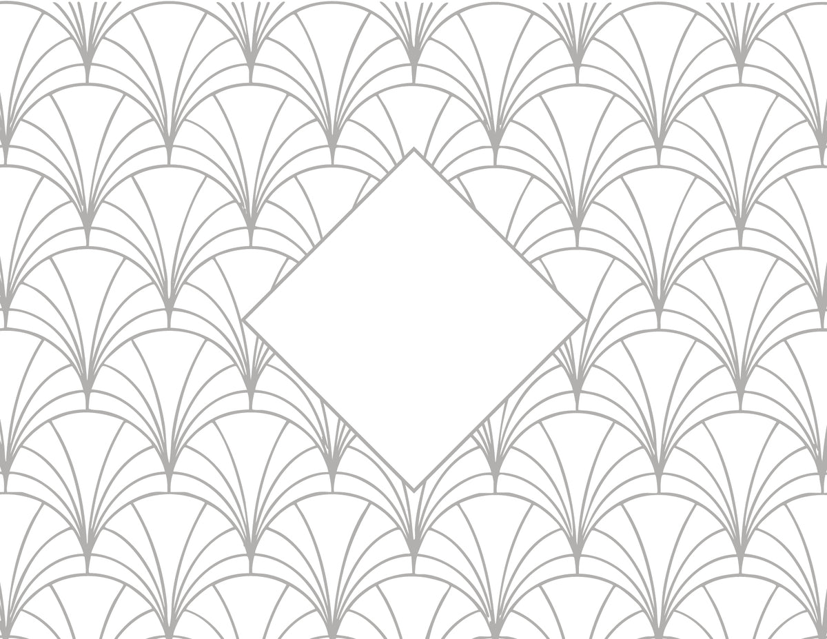 Personalized Intertwined Victorian Monogram Foil Note Cards with Envelopes (Set of 8)