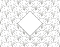 Personalized Intertwined Victorian Monogram Foil Note Cards with Envelopes (Set of 8)