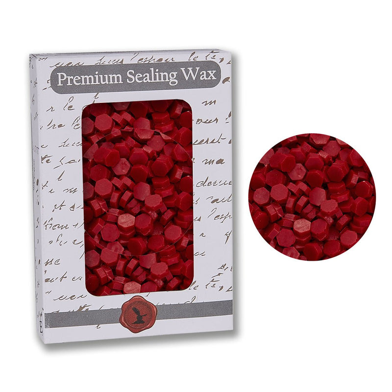 Red Premium Sealing Wax Beads 2 oz. PK - Nostalgic Impressions