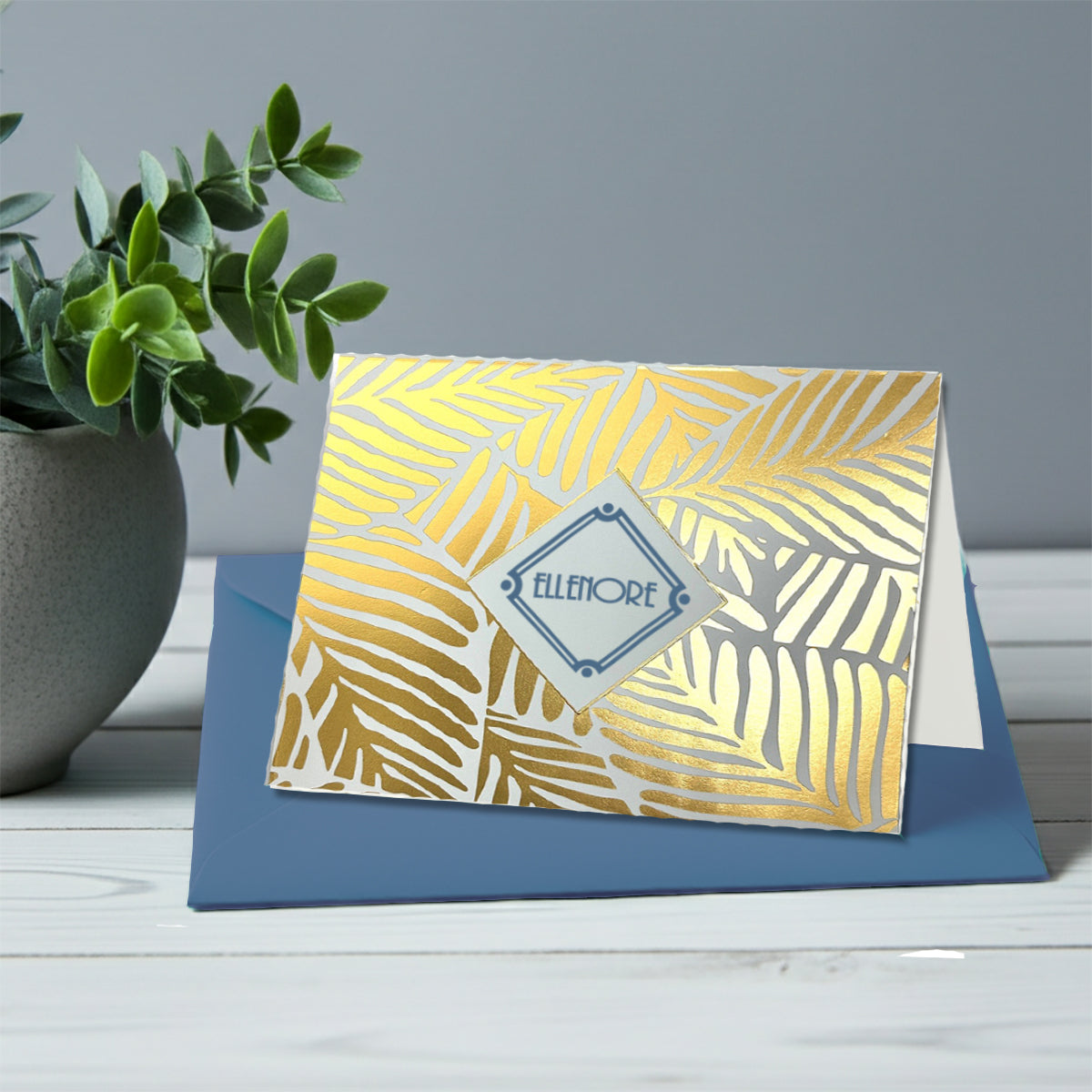 Personalized Name Foil Note Cards with Envelopes by Nostalgic Impressions